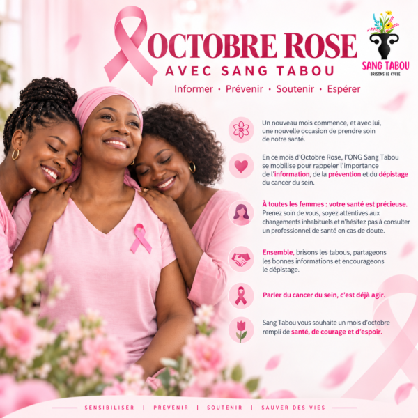 OCTOBRE ROSE AVEC SANG TABOU